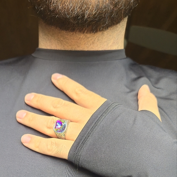 Stainless Steel Ring Size 11 - Picture 4 of 7